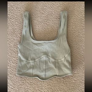 Cropped teal top
